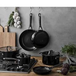 Blavet Grydesæt m/låg 6 dele