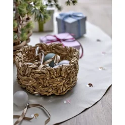 Christmas Hearts Embroidery Juletræstæppe