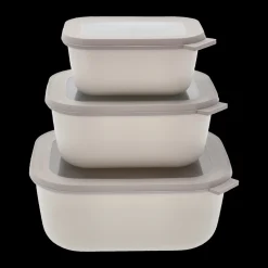 Cirqula høj Rekt. skålesæt m.låg 3 stk.