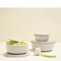 Cirqula høj Rekt. skålesæt m.låg 3 stk.