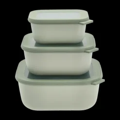 Cirqula høj Rekt. skålesæt m.låg 3 stk.