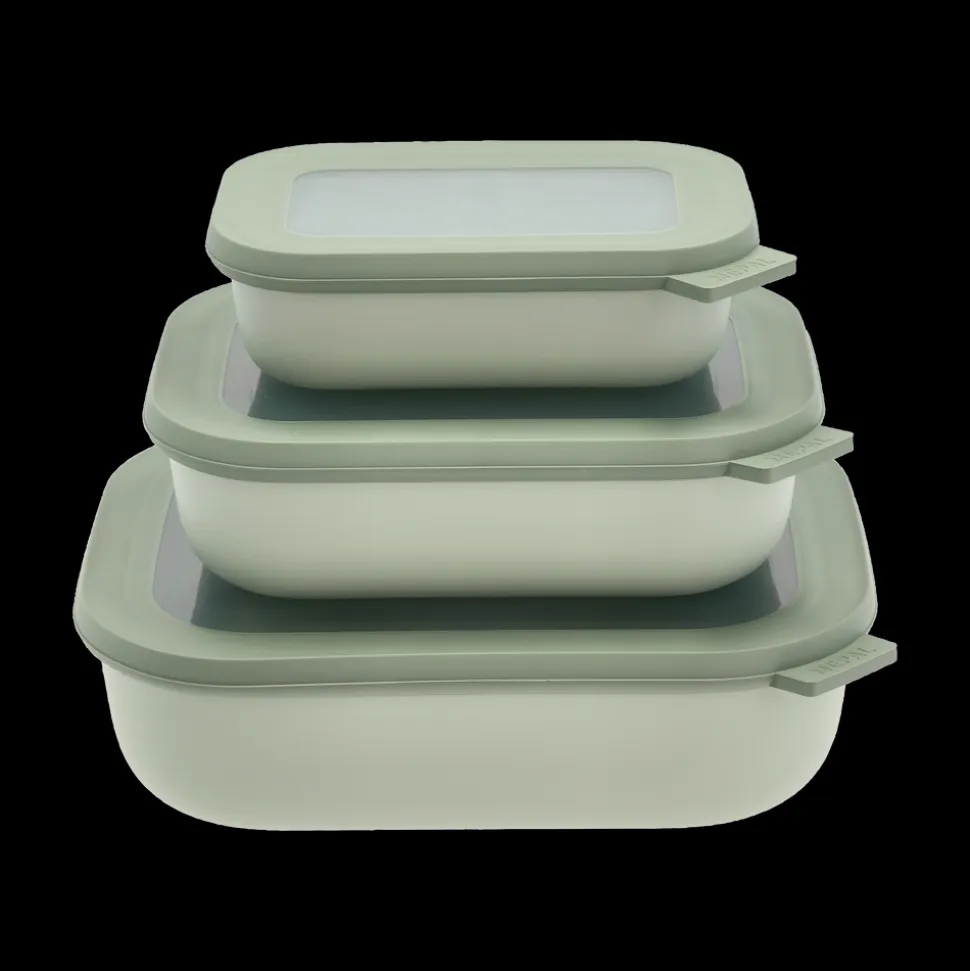 Cirqula lav Rekt. skålesæt m.låg 3 stk.