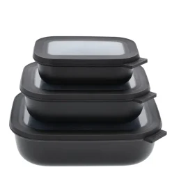 Cirqula lav Rekt. skålesæt m.låg 3 stk.