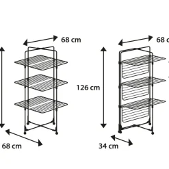 Classic Tower 270 Black Tørrestativ