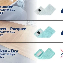 Clean Twist M Ergo/Power Clean Moppeklud super soft