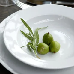 Eventail Tallerken dyb med fane