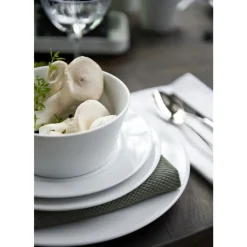 Eventail Tallerken flad med fane