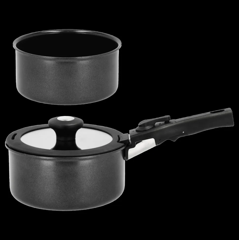 Grydesæt m aftageligt håndtag