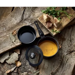 Grydesæt m aftageligt håndtag