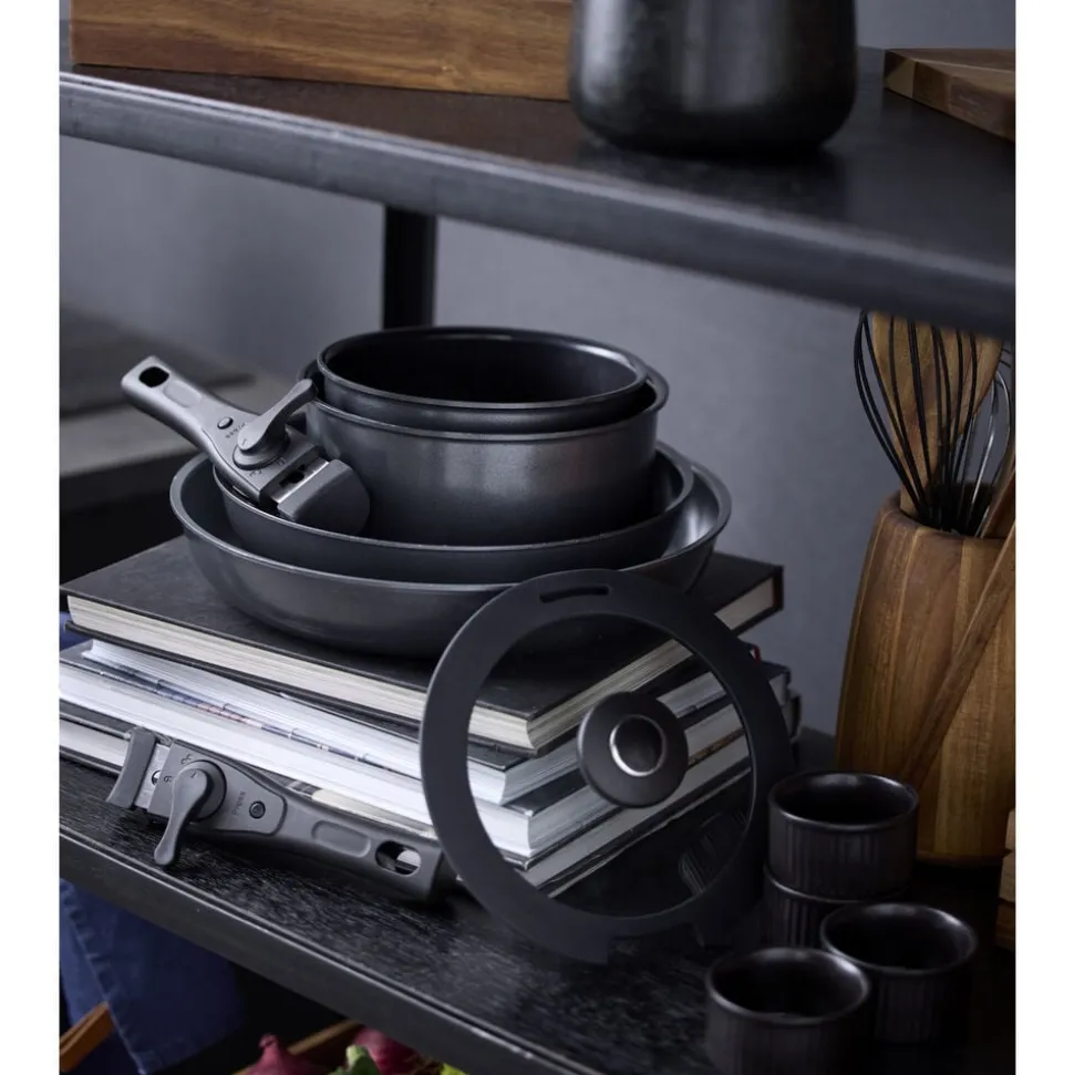 Grydesæt m aftageligt håndtag