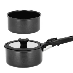 Grydesæt m aftageligt håndtag