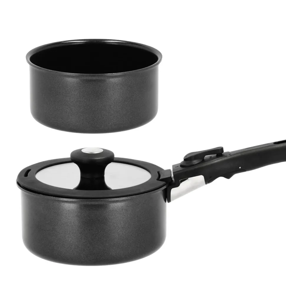 Grydesæt m aftageligt håndtag