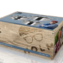 Hybrid 3ply Grydesæt m/låg 6 dele