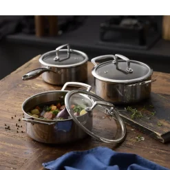 Hybrid 3ply Grydesæt m/låg 6 dele