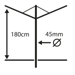 LinoLift 500 Paraplytørrestativ