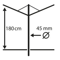 LinoLift 600 QuickStart Paraplytørrestativ