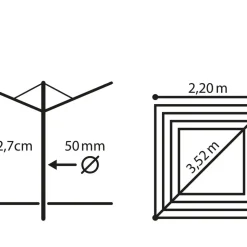 Linomatic 600 Deluxe Cover Paraplytørrestativ