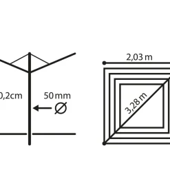 Linomatic 500 Deluxe Cover Paraplytørrestativ