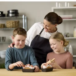 Mini-brødformsæt m. kagerulle 3 dele