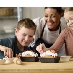 Mini-brødformsæt m. kagerulle 3 dele