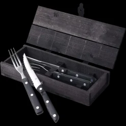 Old Farmer Black Steakbestik/grillbestik 4 dele