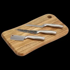 Ostebræt med 3 knive