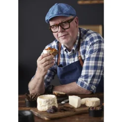 Ostebræt med 3 knive