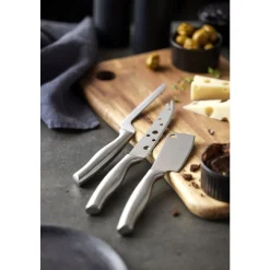 Ostebræt med 3 knive