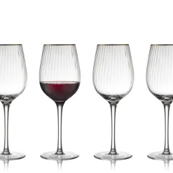 Palermo Gold Rødvinsglas 4 stk.