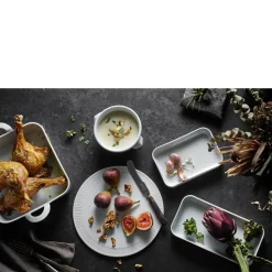 Plissé Fad rektangulært