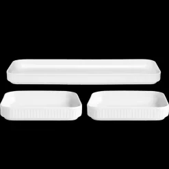 Plissé Fadsæt rektangulært 3 dele