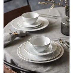 Plissé Gold Tallerken dyb