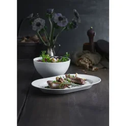 Plissé Serveringsfad ovalt