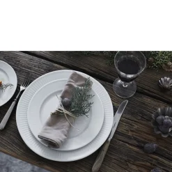 Plissé Tallerken flad