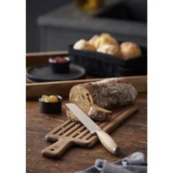 Skærebræt med brødkniv
