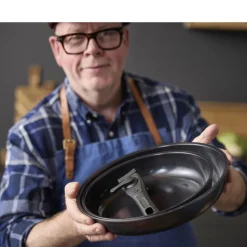 Stegepandesæt aftagel. håndtag