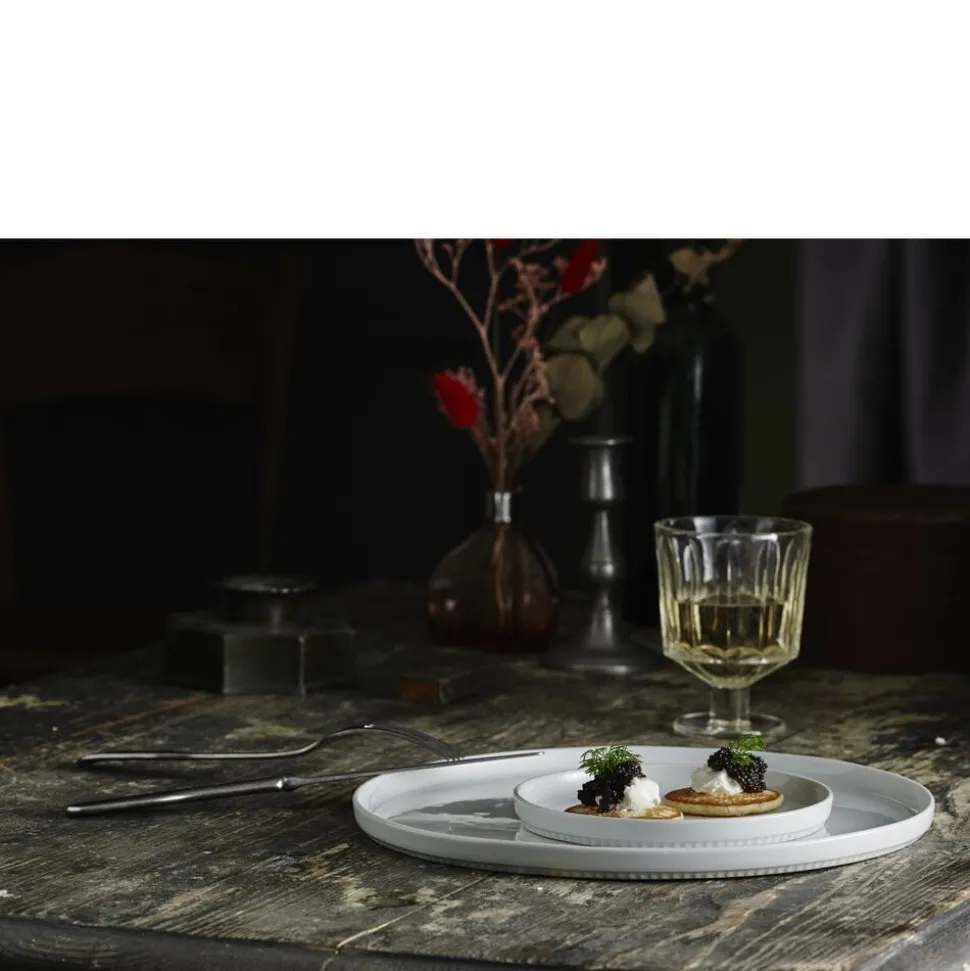 Toulouse Tallerken flad lige kant