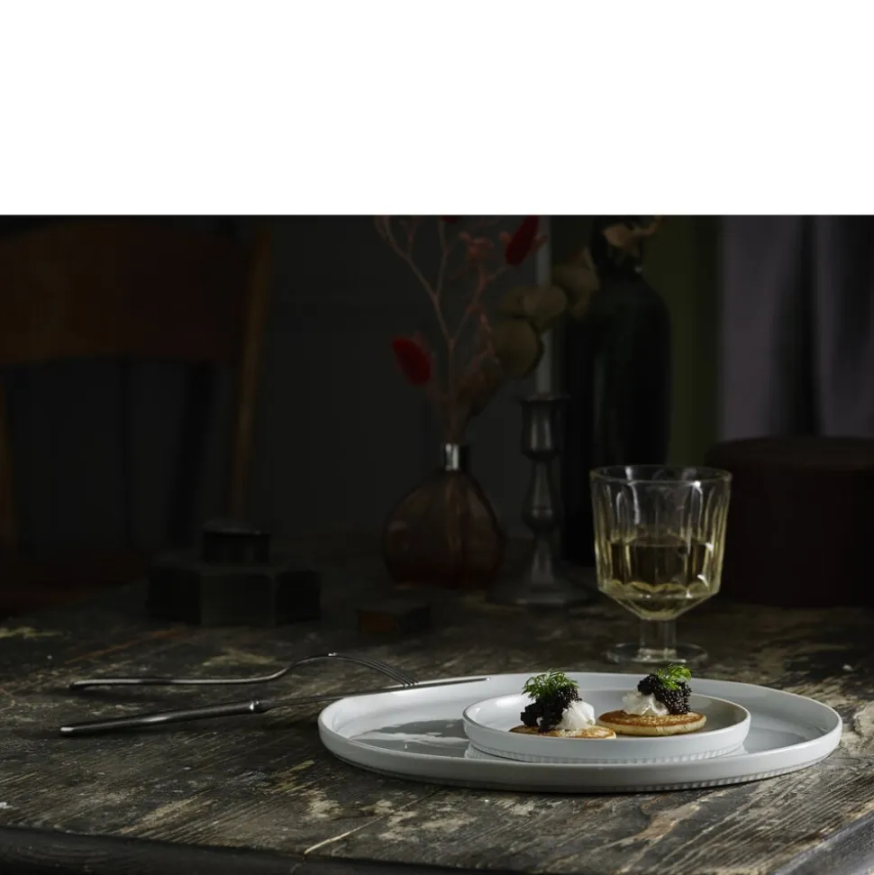 Toulouse Tallerken flad lige kant