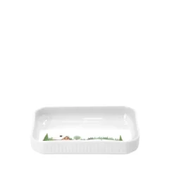 Vinter Plissé Fad rektangulært