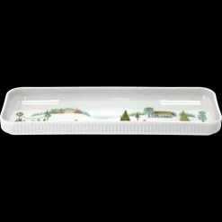 Vinter Plissé Fad rektangulært