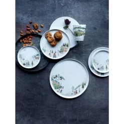 Vinter Toulouse Tallerken flad lige kant