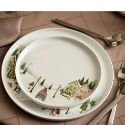 Vinter Toulouse Tallerken flad lige kant